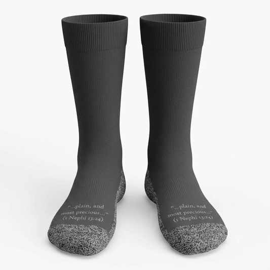 The Boring Grey Socks - Classic Everyday Crew Socks