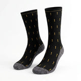 Black and Gold Angels - Faith-Inspired Crew Socks