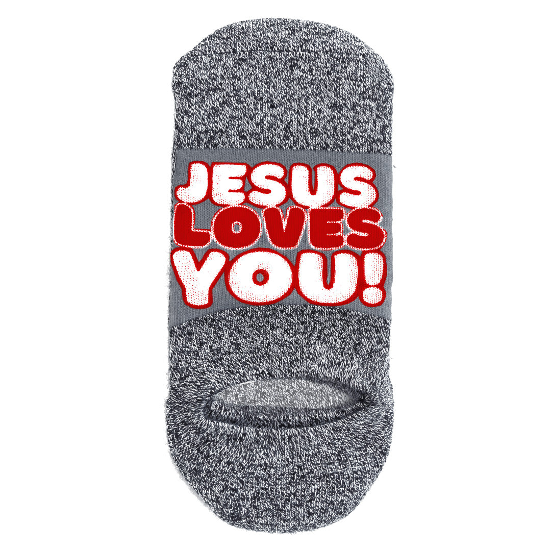 Jesus Loves You No-Shows - Faith-Inspired Socks
