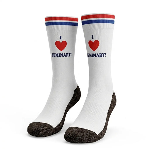 I Love Seminary! - Faith-Inspired Crew Socks