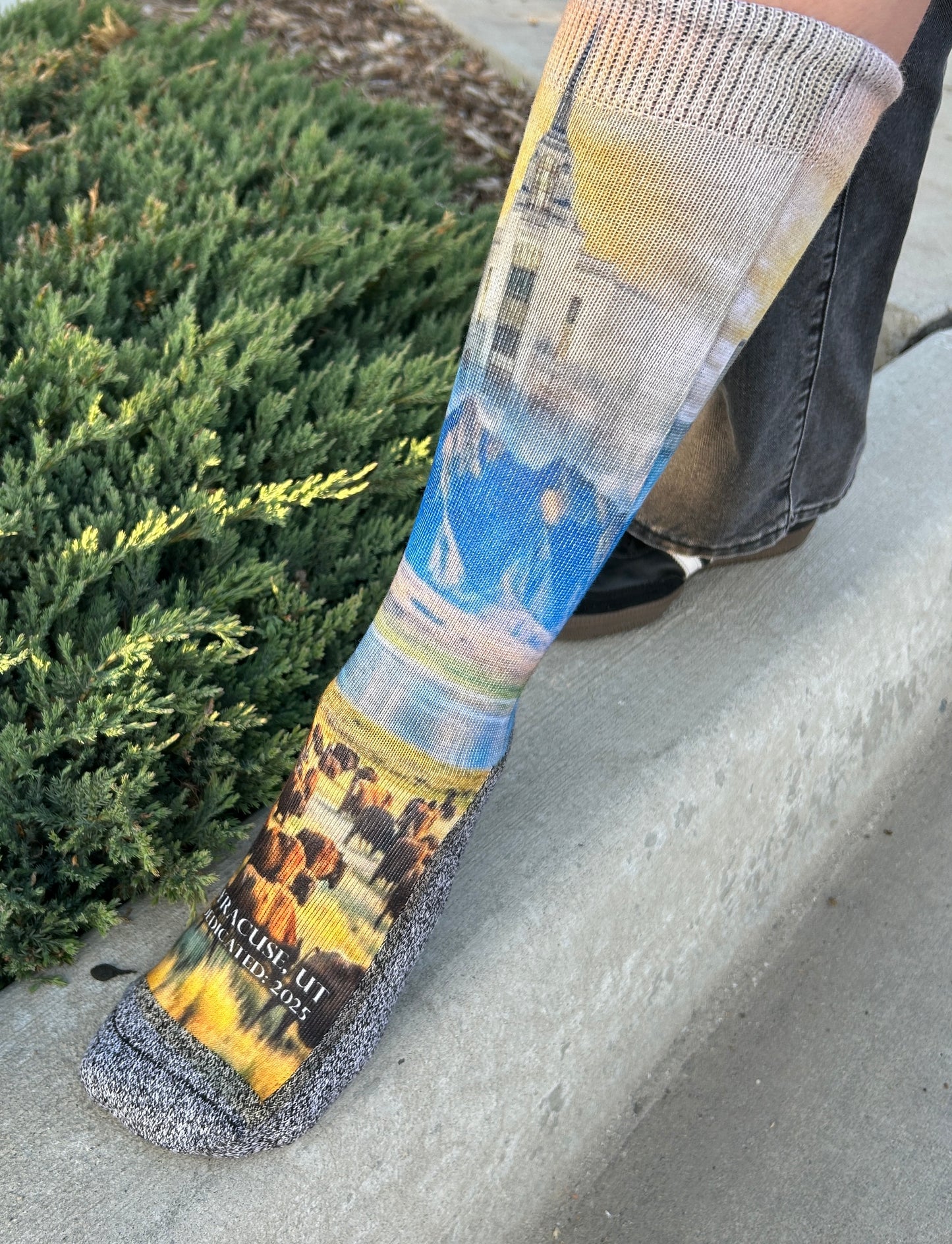 Syracuse Temple - Faith-Inspired Crew Socks