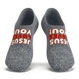 Jesus Loves You No-Shows - Faith-Inspired Socks