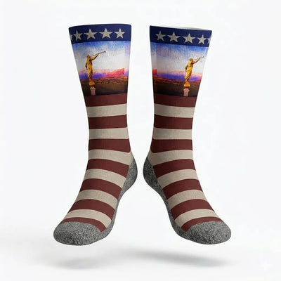 The 'Mericas scripture-themed crew socks by B.O.M.Socks, view 1 of 6