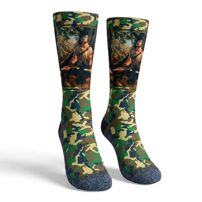Nephi's Broken Bow scripture-themed crew socks by B.O.M.Socks, view 1 of 5