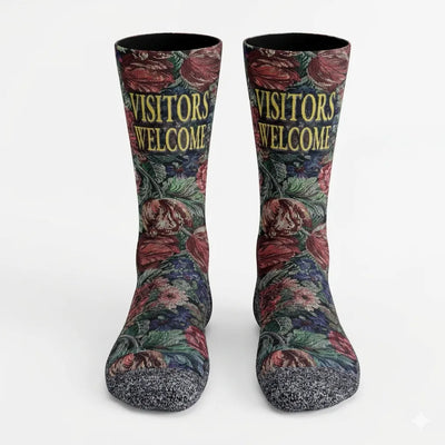 The Foyer Florals scripture-themed crew socks by B.O.M.Socks, view 1 of 5