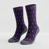 The Purple and Gold Angels - Classic Everyday Crew Socks