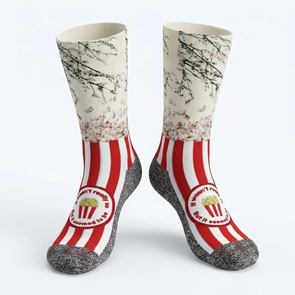 The Popcorn Poppings - Fun Food-Inspired Novelty Socks