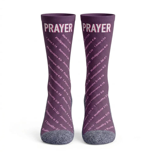The Prayer Verses - Faith-Inspired Crew Socks
