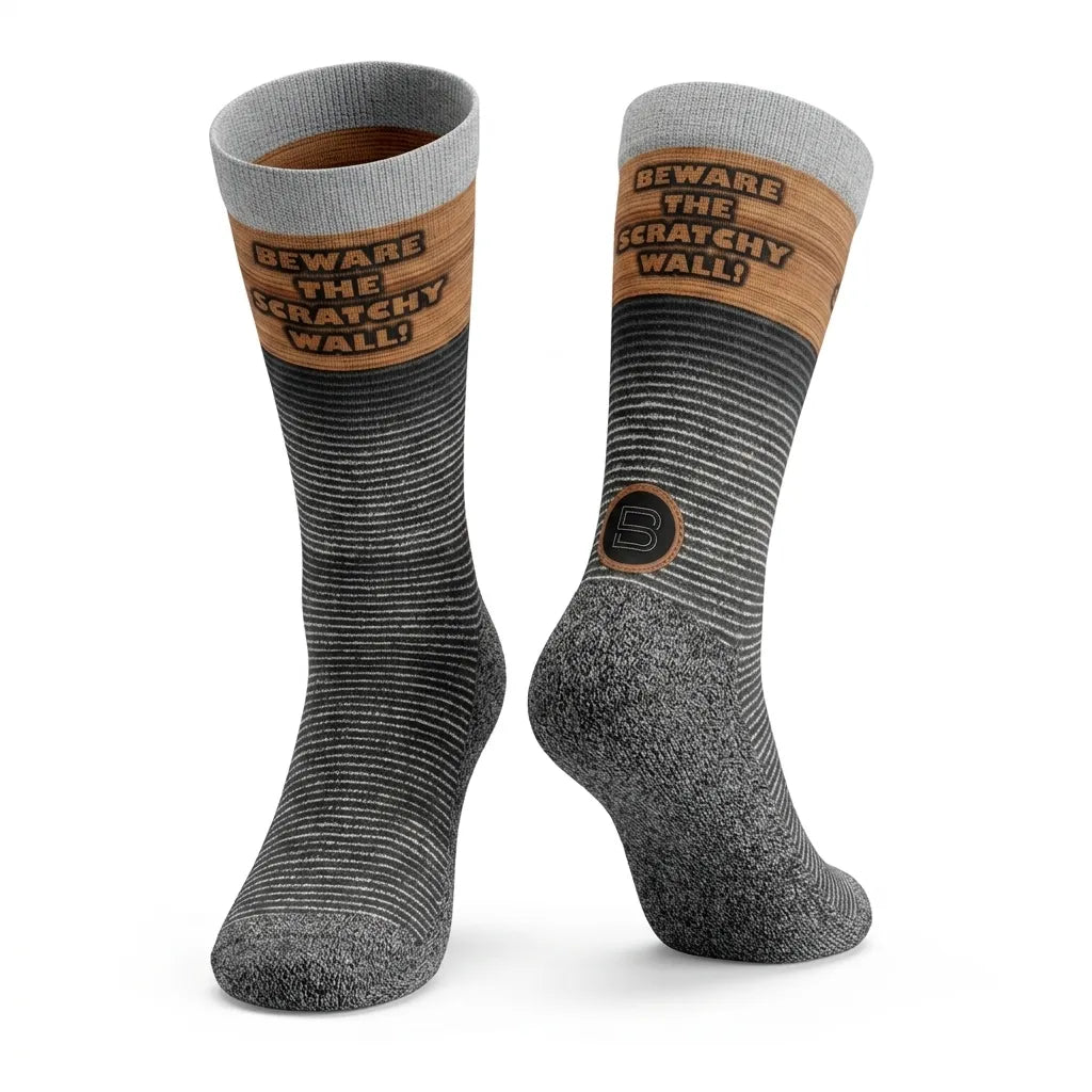 The Scratchy Church Wall Crew Socks