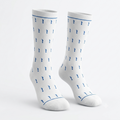 White and Blue Angels - Gospel themed Everyday Crew Socks
