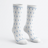 White and Blue Angels - Gospel themed Everyday Crew Socks