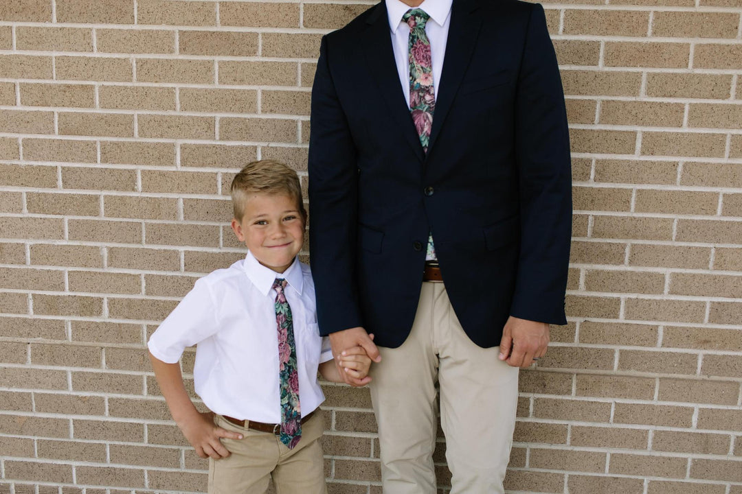 Foyer Floral Men's Tie - Elegant Floral Necktie