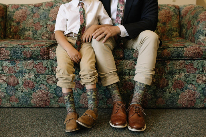 Foyer Floral Men's Tie - Elegant Floral Necktie