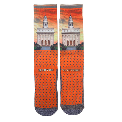 The Nauvoos LDS Temple themed Socks by BOMSocks