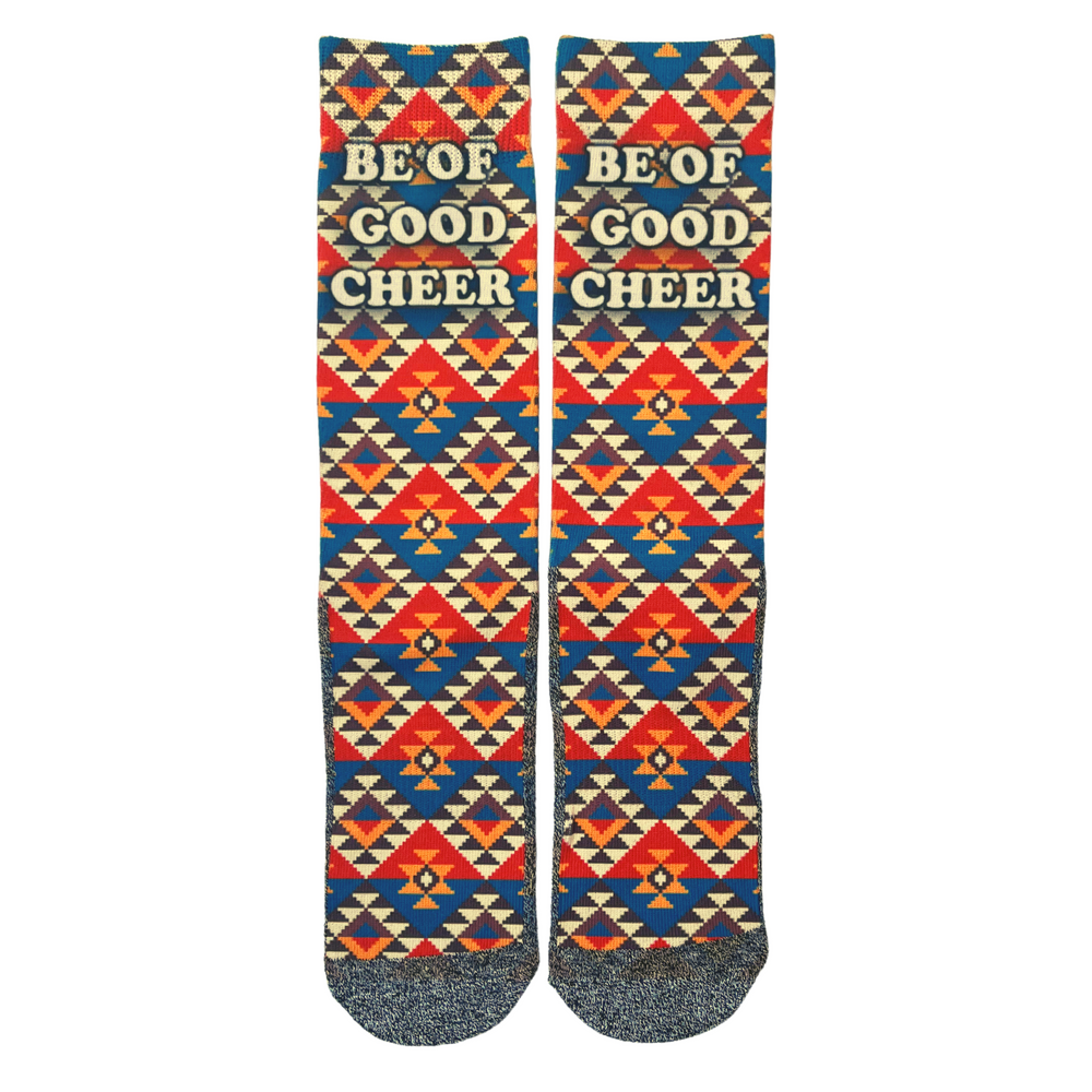 The Be of Good Cheers LDS Themed Bible Scripture Socks by BOMSocks