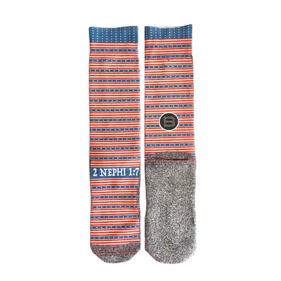 The Promised Lands LDS Themed Church Socks by BOMSocks