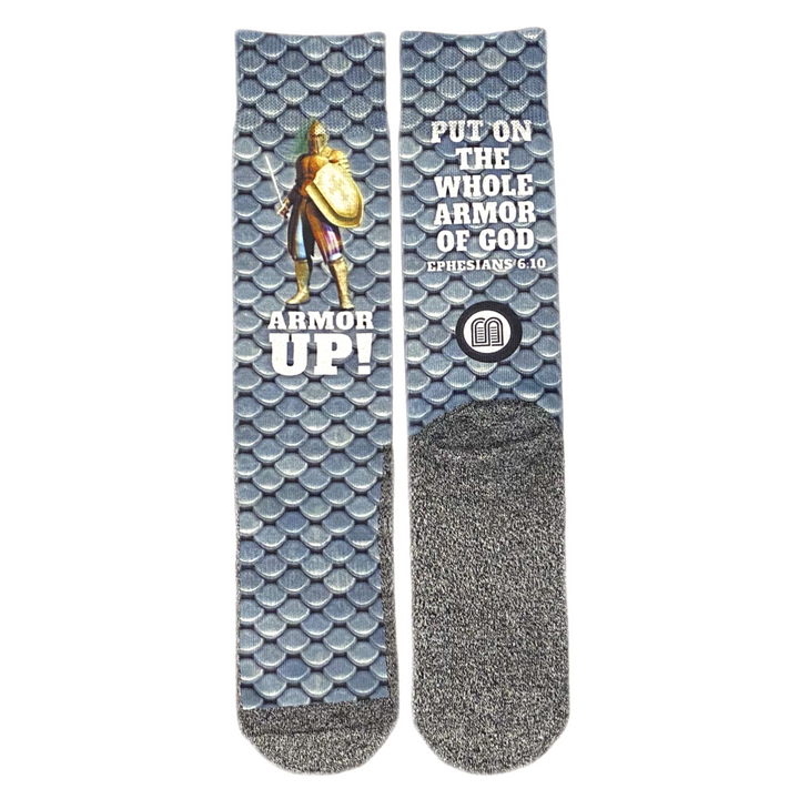 The Armor of God LDS Scripture Bible Themed Socks by BOMSocks