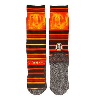 The Fiery Furnaces LDS Scripture themed Bible Socks by BOMSocks