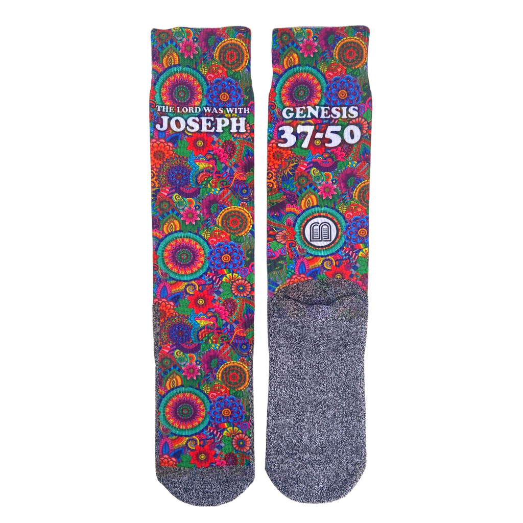 The Josephs LDS Scripture themed Bible Socks by BOMSocks