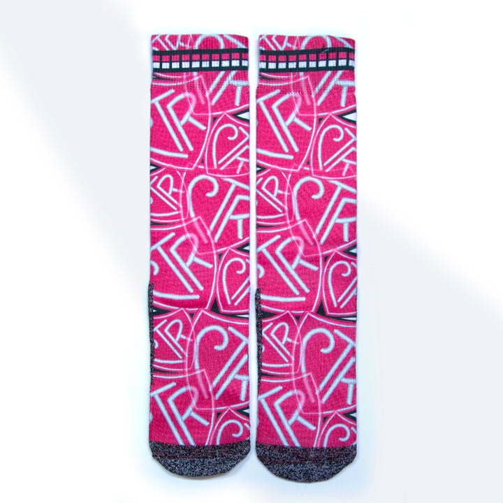 The Pink CTRs LDS Themed Scripture Socks by BOMSocks
