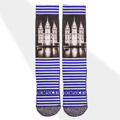 The Downtown SLCs LDS Themed Temple Socks by BOMSocks