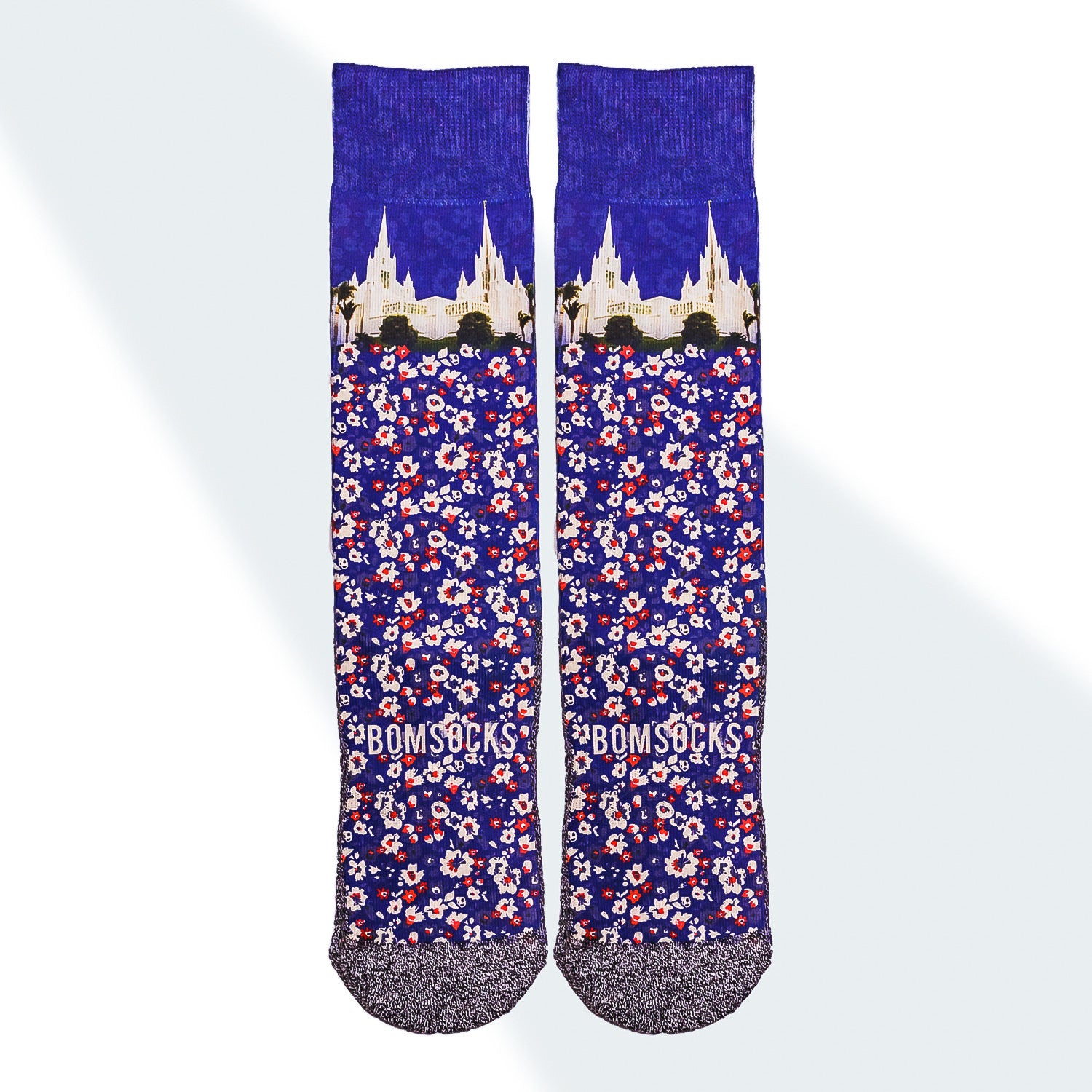The San Diegos LDS Temple Themed Socks by BOMSocks